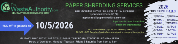 BANNER for 2026 Paper Shredding Discount Days